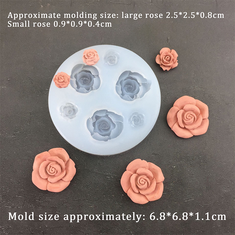 3D Rose Flower Shape Leaf Sili - огляд і ціна Candle Making Supplies Online