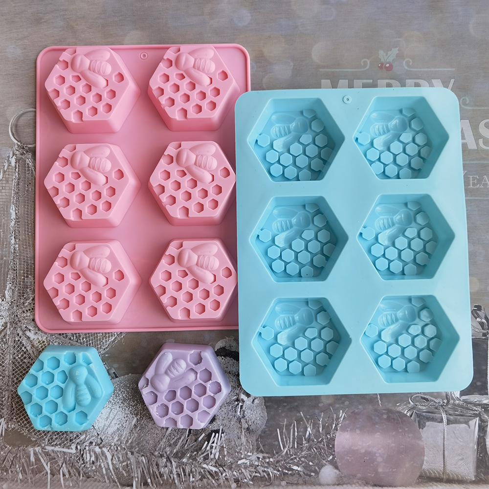 Silicone Hexagonal Bee Soap Mo - огляд і ціна Candle Supplies Storage