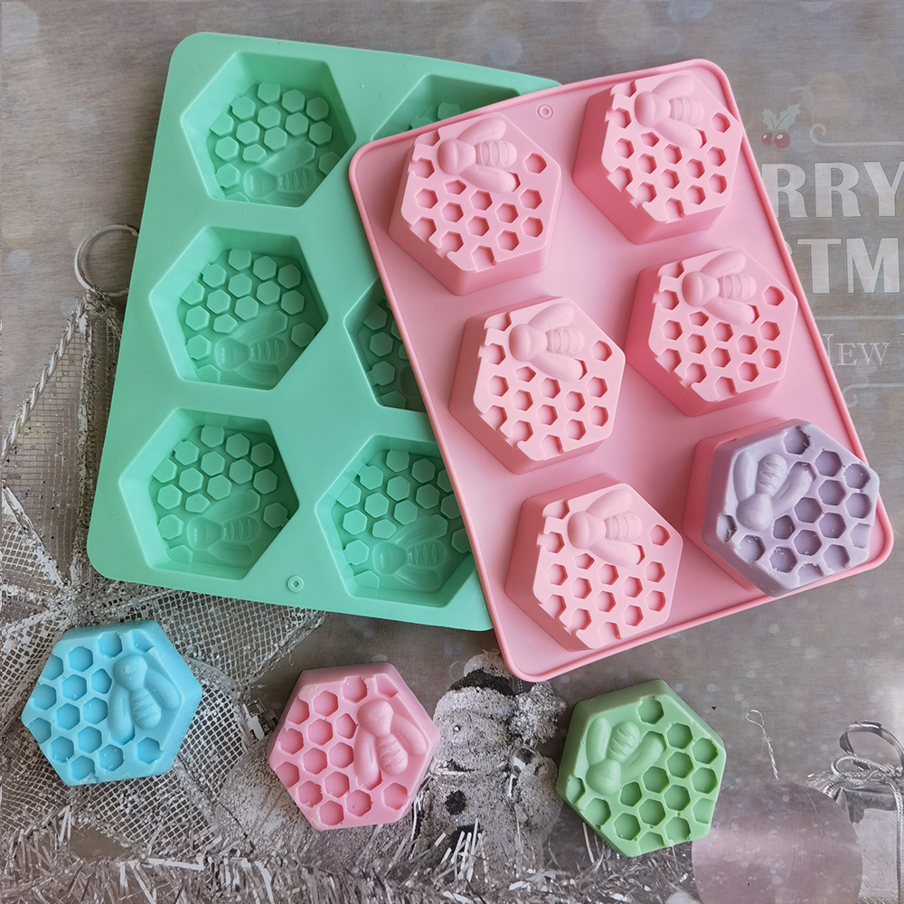 Silicone Hexagonal Bee Soap Mo - огляд і ціна Candle Supplies Storage