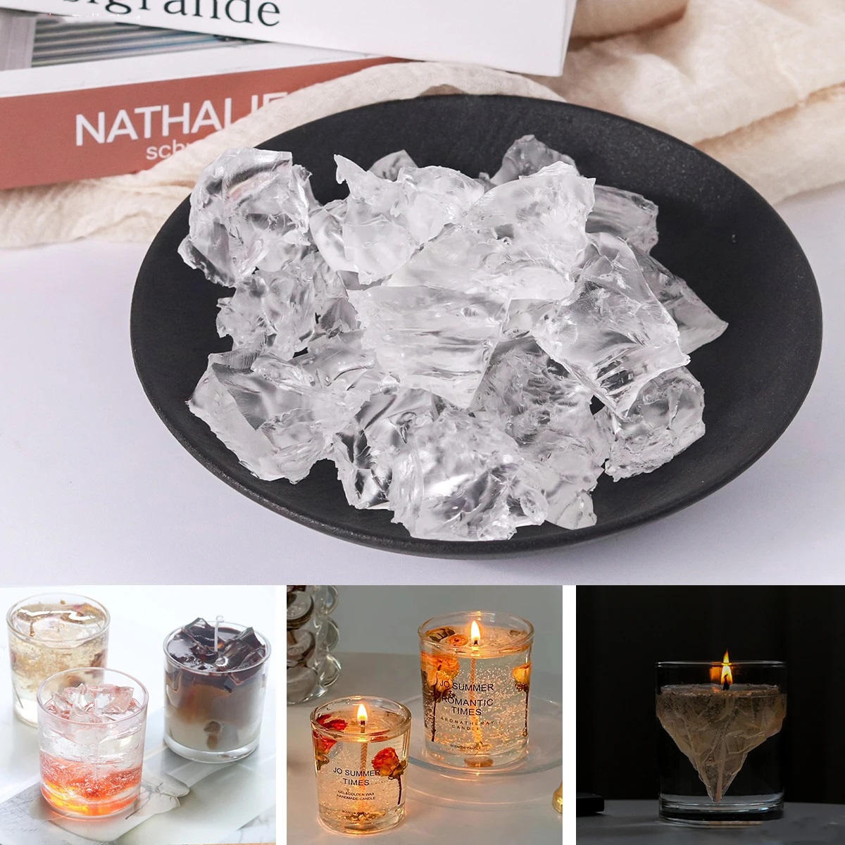 100G 7Colors Jelly Wax DIY Han - огляд і ціна Candle Making Supplies Online