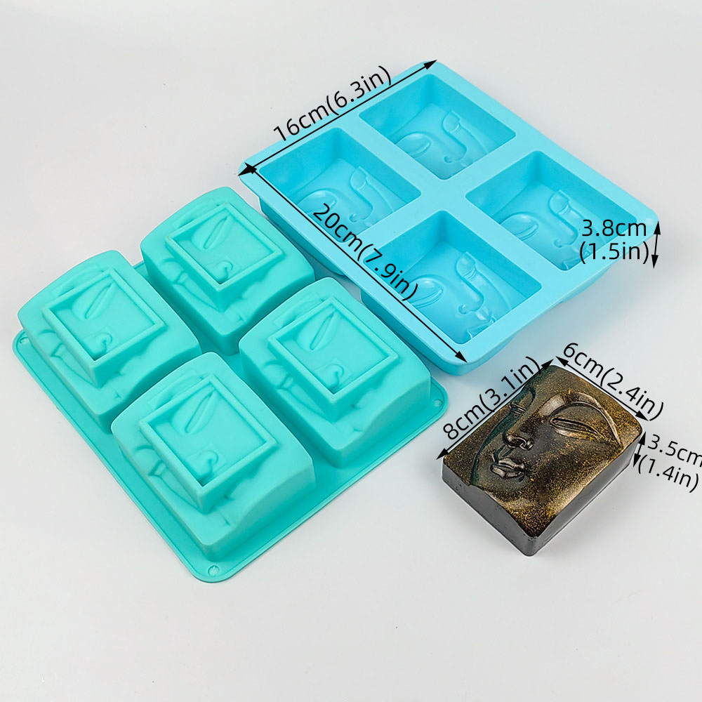 4 Holes Buddha Portrait Soap M - огляд і ціна Candle Supplies Storage